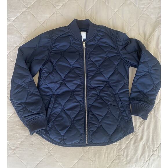old navy quilted zip up jacket - Sz small - Navy - With pockets - Picture 1 of 8